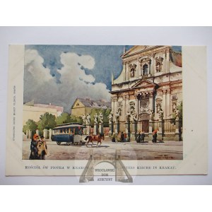 Kraków, Tondos, malarska, kościół św. Piotra ok. 1900