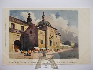 Krakow, Tondos, painting, Carmelite Church ca. 1900.