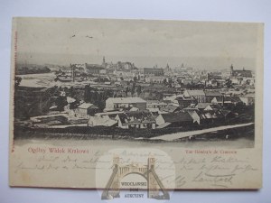 Cracow, panorama 1901