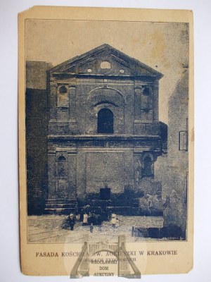 Krakov, kostol svätej Anežky v židovských rukách, výkupná tehla, antisemitizmus cca 1925