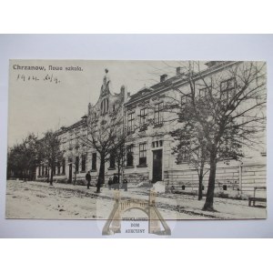 Chrzanów, new school 1914