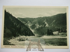 Pieniny, panorama of the Dunajec River ca. 1930.