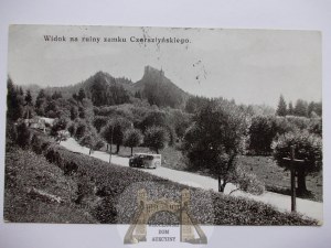 Pieniny, zrúcanina hradu Czorsztyn, autobus 1938