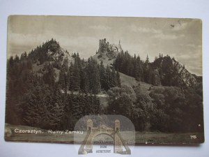 Pieniny, Czorsztyn, zrúcanina hradu cca 1935