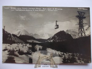 Tatra Mountains, cable car, published by Zwolinski ca. 1935