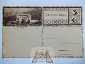 Montagnes des Tatras, Hala Gąsienicowa, chalet, carte postale vers 1925