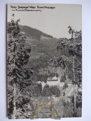 Tatra Mountains, Chocholowska Glade, shelter, published by Zwolinski ca. 1930.
