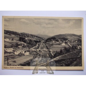 Vistula River, view of Oszarpana, 1937