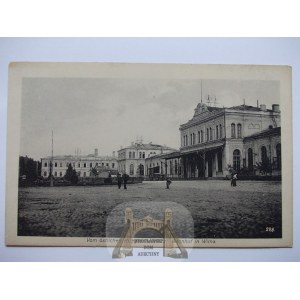 Lithuania, Vilnius, train station, ca. 1915