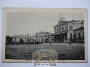 Lithuania, Vilnius, train station, ca. 1915