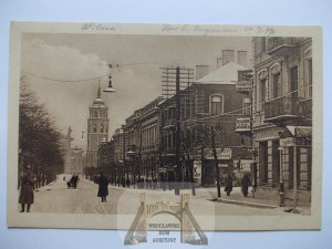 Lithuania, Vilnius, St. George Street, winter, ca. 1916