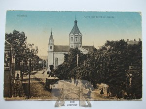 Lithuania, Kaunas, street, church, 1916