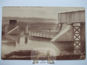 Lithuania, Kaunas, destroyed bridge, 1916