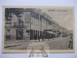 Lituanie, Kaunas, rue Nicholas, vers 1916