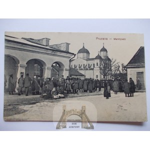 Belarus, Pruzhany, market, residents, 1917