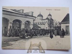 Belarus, Pruzhany, market, residents, 1917