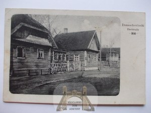 Belarus, Domashevichi, cottages, 1917