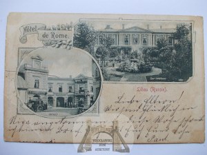 Latvia, Lipawa, Libau, hotel de Rome, 1899