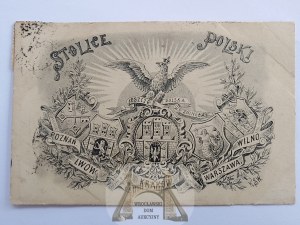 Patriotyczna, Orzeł, stolice Polski, herby miast 1907