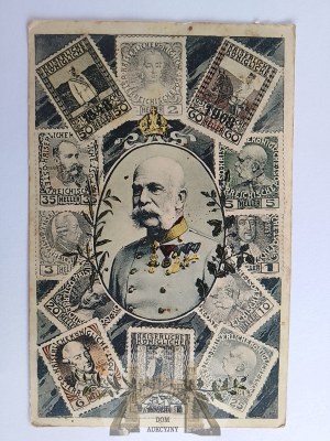 Austro Węgry, cesarz Franciszek Józef, znaczki 1908 I