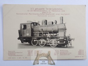 Railroad, German locomotive circa 1910 V