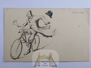 Judaica, Žid na bicykli, bicykel 1914
