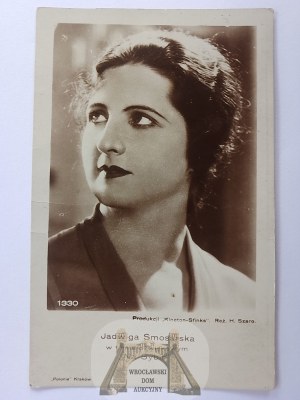 Film polonais, To Siberia, actrice Jadwiga Smosarska 1930