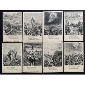 [Kajetan Saryusz-Wolski] Set of 8 patriotic postcards. Cracow [1904].