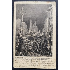[Kajetan Saryusz-Wolski] Carte postale patriotique. Lvov [1906].