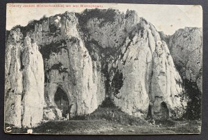 [OJCÓW] Otvory Wierzchowskej jaskyne v obci Wierzchow [1911].
