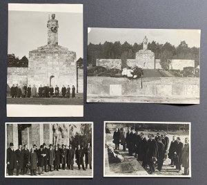 [SYGA Teofil] Ensemble de 5 photographies. La visite de journalistes polonais à Riga en 1936.
