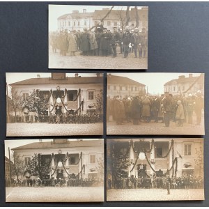 RAWA MAZOWIECKA. Súbor 5 fotografií z osláv 3. mája z roku 1925.