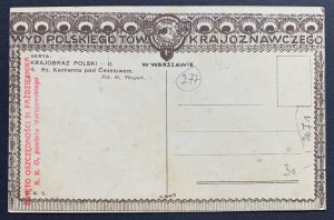 [POLSKIE Towarzystwo Krajoznawcze] Rivière Kamienna près de Ćmielowem. Varsovie [1920].