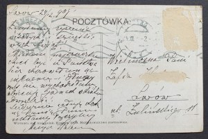 Biglietto di Natale. Cracovia [1908].