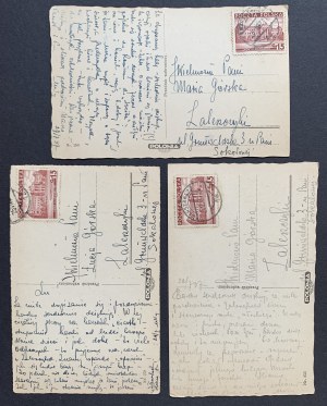 WARSAW. Set of 3 postcards. Cracow [1937].