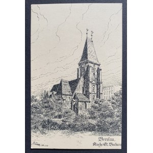 [WROCŁAW] Breslau, Kirche St. Barbara. [Kościół św. Barbary].[1920]