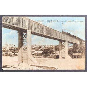 GRODNO - ГРОДНА. Желѣзный мостъ. Le pont de fer. Vilnius [1914].