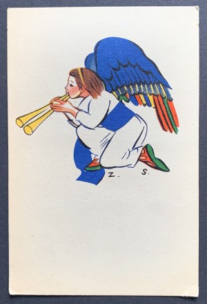 STRYJEŃSKA Zofia - Les anges jouent. Varsovie [1936].