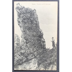 TATRY. Touristen auf dem dritten Schornstein.