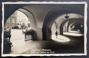 JELENIA GÓRA - Hirschberg. Unter den Lauben am Markt [Sous les arcades du marché].