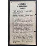 Churchill in the reconstruction of Europe. [1943]