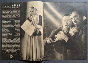 [Program filmowy] Jud Süß [Żyd Süss] Berlin [1940]