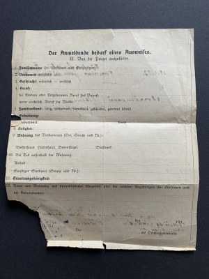 [Zákon o souhlasu] Totenschein [1941].