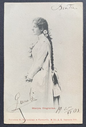 Marya BOGUCKA. Varsovie [1901].