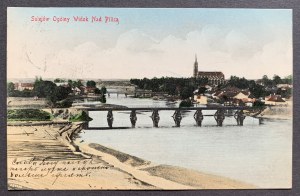 SULEJÓW Gesamtansicht über den Fluss Pilica [1910].