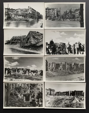 [WARSAW 45'] Un ensemble de 37 photographies de juin-juillet 1945.