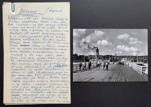 KOPROWSKI Jan - Set:manuscript and postcard [1967].