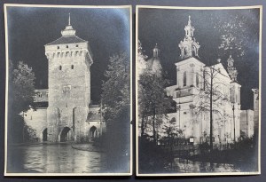 [MUCHA Stanisław] KRAKÓW. Église Sainte-Anne et porte Saint-Florian [années 1960].