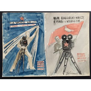 [WIŚNIEWSKI Jan] Poster designs for the Soviet Film Festival [1950].