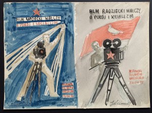 [WIŚNIEWSKI Jan] Dessins d'affiches pour le festival du film soviétique [1950].